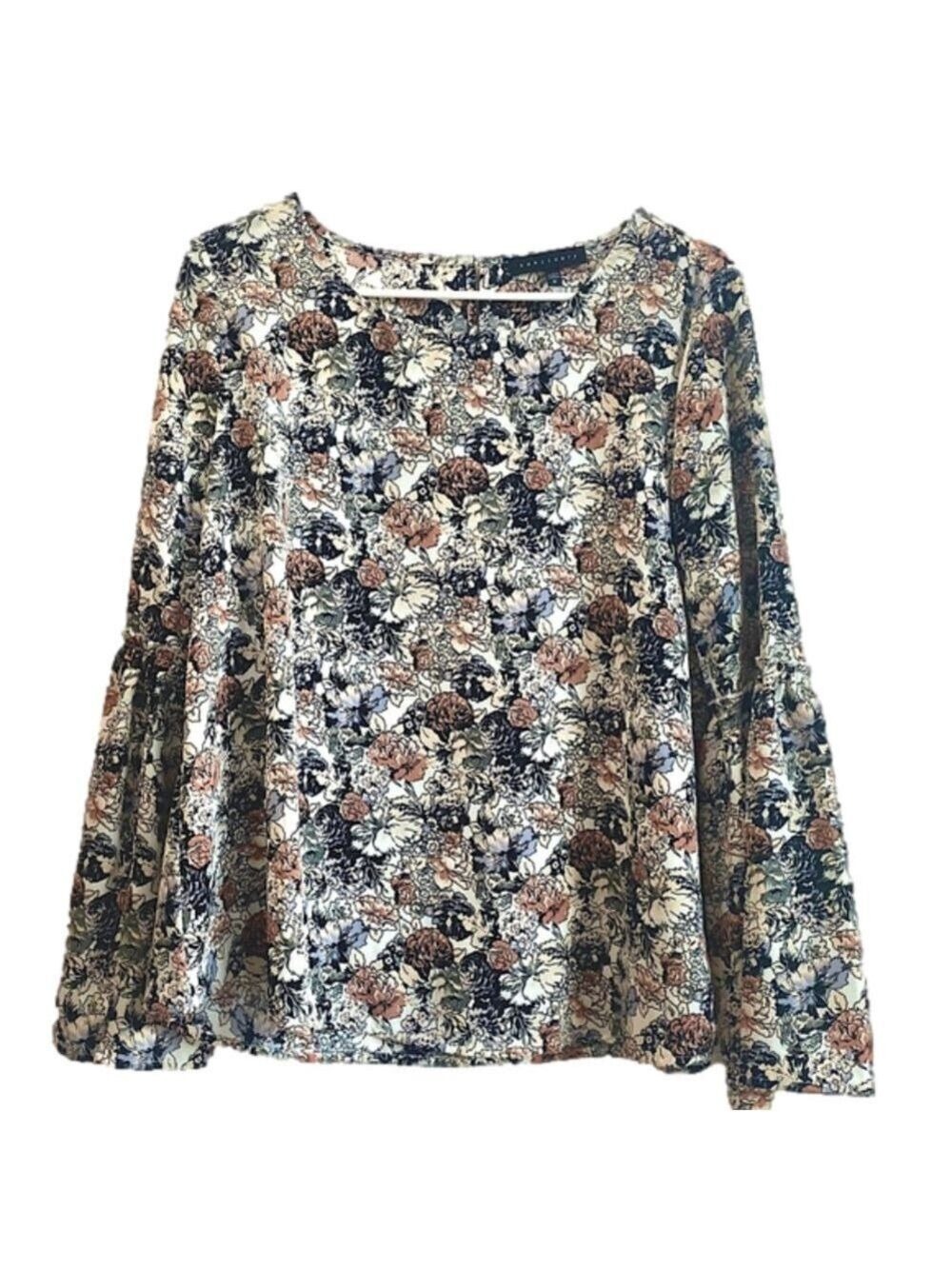 ☀️ SANCTUARY {Anthropologie} Bell Sleeve Floral Blouse
